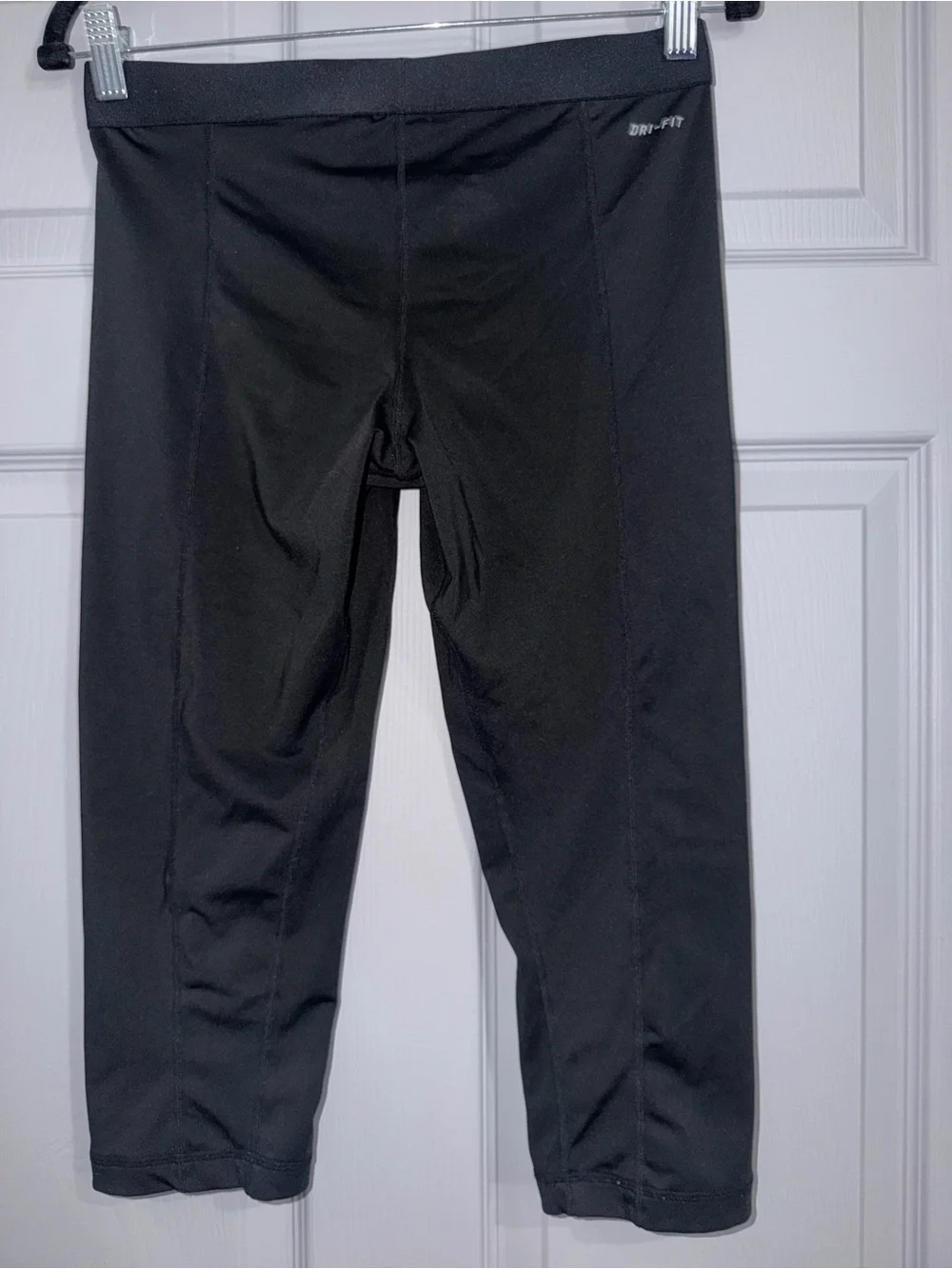 Nike Black Capri Leggings with White Swoosh